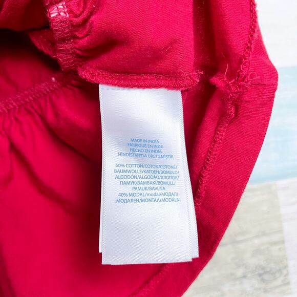 Ralph Lauren Ruffle Drop Waist Dress Red Jersey Knit Toddler Girl 18M 18 Months - Picture 10 of 10